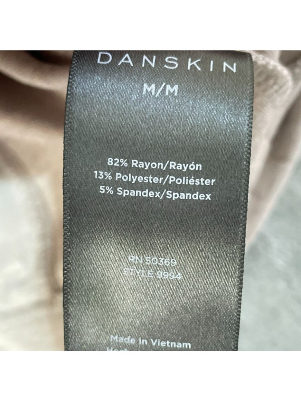 NWT Danskin Women's M Luxe Half Zip Pullover Sweatshirt Chai Heather  C1064 - Picture 9 of 12